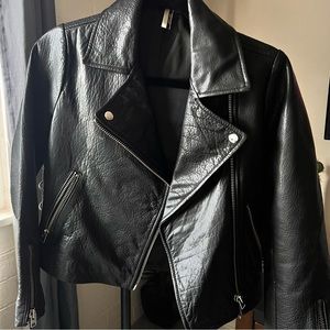 Top Shop Black Leather Jacket